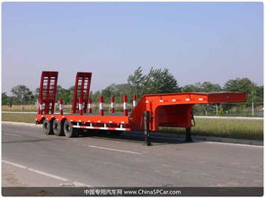 13米低平板半掛車 爬梯低平板半掛車價格 13米低平板廠家